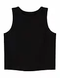 NAME IT Mädchen Nkfnakal Sl Crop Noos Tanktop, Schwarz, 146-152 EU