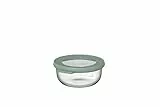 Mepal - Glasbehälter mit deckel Cirqula - Meal Prep Gläser - Hitzebeständig bis 550°C, ohne Deckel - Geeignet für Backofen, Mikrowelle, Gefrierschrank und Spülmaschine - 350 ml - Nordic sage