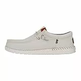HEYDUDE Wally Funk Nylon Craft Herren - Slip on Schuhe - Mokassin Stil, Stone White, 44
