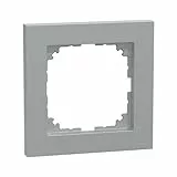 Schneider Electric Merten M-Pure-Rahmen für Steckdosen und Schalter, 1-fach, aluminium, Artikelnummer MEG4010-3660