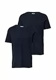 Basic-T-Shirt aus Baumwolle im 2er-Pack Navy XL
