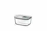 Mepal - Glasbehälter mit deckel EasyClip - Schüssel mit Deckel und Schiebeverschluss - Meal prep boxen - Geeignet für Mikrowelle, Dampfgarer und Ofen - Luftdicht - 450 ml - Nordic sage