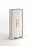 Keter Gulliver Kunststoffschrank hoch, beige, 80 x 44 x 182 cm, inkl. Einlegeböden, für drinnen und draußen geeignet, UV- und wasserbeständig (IPX3)