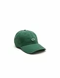 Lacoste Herren Cap RK0491, Männer Schirmmütze,Visor Cap,Oben offen,Tennis,Golf,Regular Fit,Grün,TU (Einheitsgröße)