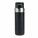 Stanley Quick Flip Trinkflasche Edelstahl 1.06L - Hält 18+ Stunden Kalt - Wasserflasche BPA-Frei - Spülmaschinenfest - Druckverschlussdeckel - Thermosflasche Auslaufsicher - Black 2.0