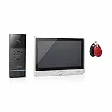 Byron RFID-Videogegensprechanlage mit einem 7 Zoll HD Touchscreen,Videoaufnahmefunktion & Nachtsicht, DIC-24112