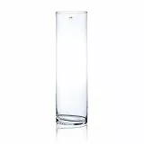 Sandra Rich zylinder Glasvase, Dekoglas CYLI rund H. 50cm Ø 15cm klar
