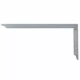 hedue® Zimmermannswinkel ZN - Nahtloser Zimmererwinkel aus Edelstahl, Zimmermannswinkel groß mit Anreißlöcher & mm-Skala Typ A, 800 mm