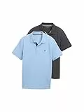 Tom Tailor Herren 1044879 Poloshirt, 32245 - Washed Out Middle Blue, XL EU