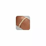 TOLOWOBK Armband Damen Gold Silber Roségold Kreis Ketten Armbänder 14k Vergoldet Armkette Verstellbare Perlenarmband Weihnachtsgeschenke Geburtstag Geschenke für Mama Tochter Enkelin Schwester