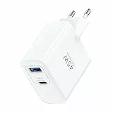 TOPADRE USB C Ladegerät 45W, 2 Port Schnellladegerät USB-C Netzteil PD PPS Fast Charger für Samsung Galaxy S25 S24 S23 S22 S21 Ultra, iPhone 17/16/15/14 Pro Max/iPad/Pixel, Weiß
