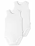 Schiesser Baby Unisex 2 Pack Wickelbody ohne Arm mit Knöpfen - 100% Organic Bio Baumwolle - Größe 56 bis 104