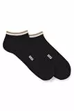 BOSS Herren 2P AS Uni stripe CC Zweierpack Sneakers-Socken mit Signature-Streifen an den Bündchen Schwarz001 43-46