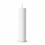 Toilettenpapierhalter Ständer (mit Reservefunktion), freistehender Toilettenpapierhalter, Edelstahl-Toilettenpapierhalter, Ständer für Badezimmer und WC, Ersatzrollen