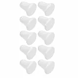 EXCEART Styropor Glocken Styroporbälle Weihnachten Glöckchen Jingle Bells Weihnachtsglocken Weihnachtsbaum Anhänger Christbaumschmuck DIY Handwerk Basteln Modellierung Weihnachten Deko 10 Stück