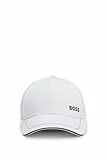 BOSS Herren Cap-1 Cap aus Baumwoll-Twill mit Logo-Stickerei Weiß Stck