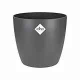 elho Brussels Rund 18 - Blumentopf für Innen - Ø 18.3 x H 16.8 cm - Anthracite