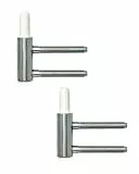 Gedotec Einbohrband Variant-Rahmenteil V 3400 WF für Drehtüren | Stahl verzinkt | Anschlag DIN links & rechts | Tragkraft 40 kg | 2 Stück - Türbander für Zimmertüren - Innentüren an Holz-Zargen