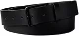 Calvin Klein Herren Gürtel Warmth Buckle Smooth 3,5 cm Eckige Schnalle, Schwarz (Black/Matte Black), 100 cm