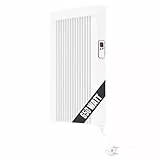 eVARMO Areo Direct 650 W Elektroheizung Wandmontage - Elektroheizkörper mit Thermostat - Elektrische Heizung Smart Home - App steuerbare Heizung ohne Hub - Digitale WLAN Elektroheizung
