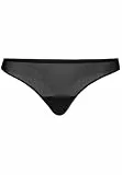 Teyli Damen String Elegant Gittergewebe Tanga Nikola, Schwarz, L