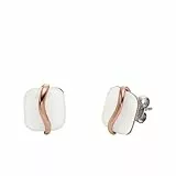 Skagen Damenohrstecker Sofie Sea Glass Organic Shape weiß, SKJ1817791