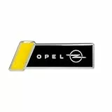4R Quattroerre.it 3D-Aufkleber Emblem Kompatibel mit Opel Motorsport, Lizenziertes Produkt, Schwarz und Gelb, 30 x 80 mm