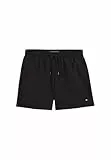Tommy Hilfiger Herren Badeshorts Medium Drawstring mit Logo, Schwarz (Black), L