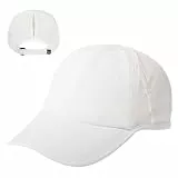 TOP-EX Cooling Baseball Caps für Damen Pferdeschwanz, Sommer UPF 50 Sun Basecap Damen UV Schutz mit Mesh für Laufen Tennis, Wasserdicht, Atmungsaktiv, Faltbar, Weiß L/XL