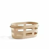 Hay Wäschekorb Basket aus 100% recyceltem Polypropylen hergestellt, in der Farbe: Nougat, Maße: 57,5 x 37,5 x 24 cm, AD854-A601-AB89