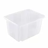 keeeper Aufbewahrungsbox mit Dreh-/Stapelsystem, 38 x 28,5 x 20,5 cm, 15 l, Emil, Transparent