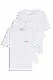 HUGO Herren T-Shirt RN Triplet P Dreier-Pack T-Shirts aus Baumwolle mit Logo-Print Weiß XL