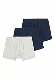 NAME IT Jungen Nkmtights 3p Noos Unterhose, Grey Melange /Pack:w/ 2xdark Sapphire, 146 EU