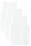 Baumwoll-Tanktop für Herren, Weste, Tops, einfarbige Unterhemden, Outdoor, Sommer-Top, Alltag, athletisch, Workout-Shirts, 3 Stück, Schwarz / Grau / Weiß, Schwarz-Weiß-Grau, S