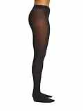 ESPRIT Damen Strumpfhose Cotton W Ti Baumwolle einfarbig 1 Stück, Schwarz Black 3000, 42-44