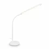 BRILONER - LED Schreibtischlampe mit Touch, dimmbar, schwenkbar, warmweiß, Tischlampe, Lampe, Nachttischlampe, Tischleuchte, Deko, Bürolampe, Leselampe Bett, Leselicht, 13x72,5 cm, Weiß