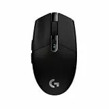 Logitech G G305 Lightspeed kabellose Gaming-Maus mit Hero 12K DPI Sensor, Wireless Verbindung, 6 programmierbare Tasten, 250 Stunden Akkulaufzeit, Leichtgewicht, PC/Mac - Schwarz
