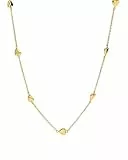 Purelei Alohi Heart Kette Damen (Gold) – Halskette Damen aus Edelstahl (14K vergoldet) – Wasserfeste Halskette – 40-45 cm Länge verstellbar – Schmuck für deinen individuellen Look