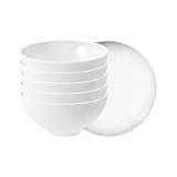 Seltmann Weiden Beat Müslischalen 6er Set, ø 15,7 cm, Schalen/Schüsseln mit Rillenrelief, Porzellan, Weiß