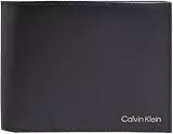 Calvin Klein Herren Geldbeutel Smooth Trifold aus Leder, Schwarz (Black), Einheitsgröße
