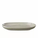 like. by Villeroy & Boch – Perlemor Sand Servierplatte 23 x 12 x 3 cm, Premium Porzellan made in Germany, beige, spülmaschinenfest, Servierteller im Pottery-Stil,