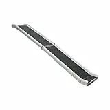 TRIXIE Klapp-Rampe – Hunderampe für Auto – gelenkschonend – rutschfeste Gummi-Lauffläche – klappbar – Aluminium – 38 × 155 cm