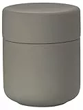 Zone Denmark Ume Keramikdose mit Deckel fürs Bad, Deko Badezimmer, Badezimmer Organizer, Hübsche Dose für Aufbewahrung, aus Keramik, Durchm. 8,3 cm, Höhe 10,3 cm, Taupe