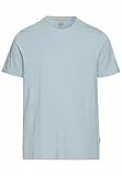 camel active Herren Basic T-Shirt aus Reiner Baumwolle Blau, Menswear-XXL