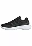 adidas Damen Gamecourt 2.0 Tennis Shoes Tennisschuhe, Core Black/Core Black/Silver, 40 2/3 EU
