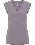 Venice Beach Sport-T-Shirt für Damen mit körperumspielender Schnittform und V-Ausschnitt ELEAM S, White