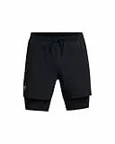 Under Armour Herren UA Launch 5'' 2-in-1 Short, Laufshorts aus leichtem Stretchgewebe, kurze Sporthose mit Innenslip