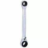 KS Tools 503.4565 4 in 1 GEARplus umschaltbar Doppel-Ratschenringschlüssel, 10x13x17x19mm