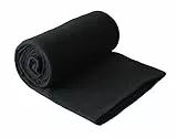 CB Home & Style Fleecedecke Uni 130 x 170 cm Schwarz