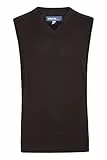 Blend Larsson Herren Pullunder Strickweste Feinstrick mit V-Ausschnitt, Größe:XXL, Farbe:Black (70155)